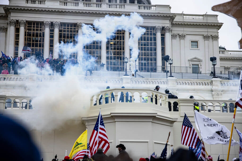 The Capitol on January 6, 2021 as the mob violently stormed the building.