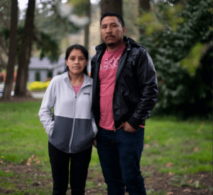 Abner Castro Gomez and Floridalma Marroquin said they hadn’t expected to encounter racism in the United States, a country of many cultures, after they immigrated to Beaverton in 2019.Beth Nakamura